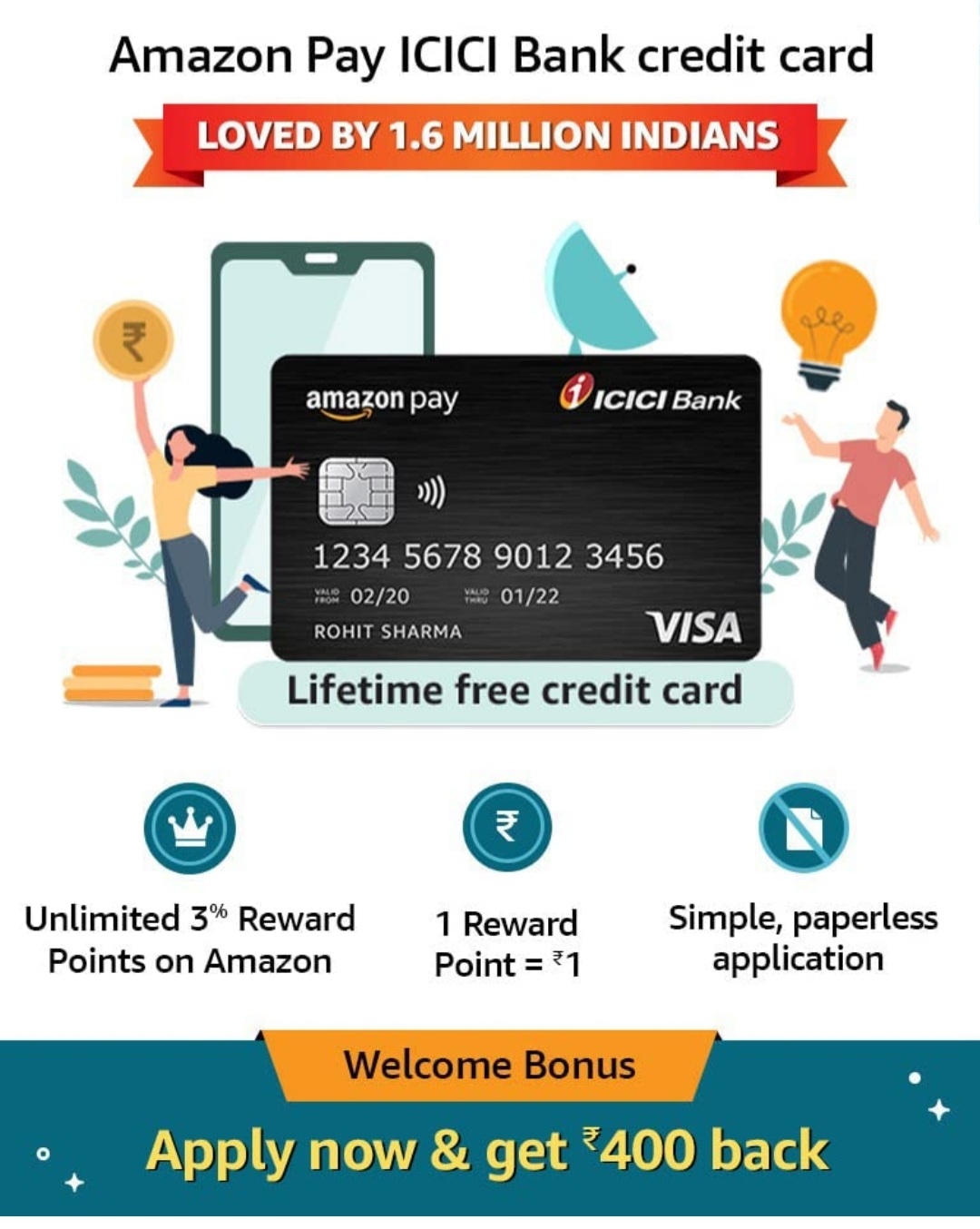 Amazon Pay ICICI Credit Card Apply | Benefits Of Amazon Pay ICICI Card